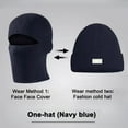 thumbnail image 2 of ievspot Men Winter Hat Knitted Pure Color Elasticity Thick Ear-protecting Cap Father Grandfather Headwear Outdoor Cap, 2 of 8