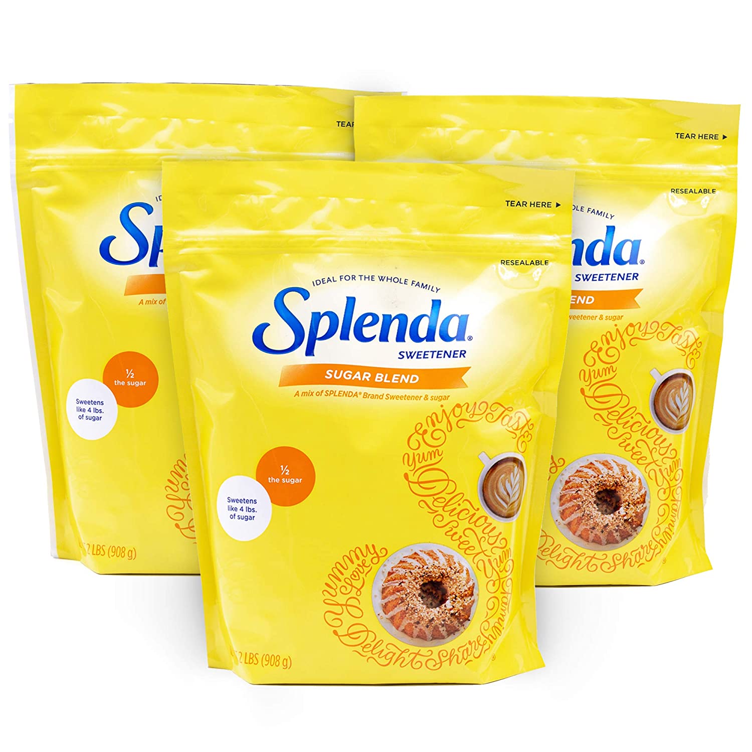SPLENDA Sugar Blend Low Calorie Sweetener for Baking, 2 Pounds (908