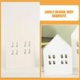 thumbnail image 4 of OULII 2Pcs Tiny Houses Wood House Decorations for Family Gathering, 4 of 8
