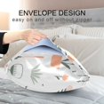thumbnail image 4 of Yayeee Pillowcase King Size Set of 2 Satin Wrinkle Resistant Pillow Case, Green Garden Pattern, 4 of 8