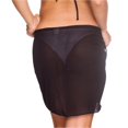 thumbnail image 4 of Sortie de Plage Transparent Noir pour Femmes Maillot de Bain Double Usage 50x180cm, 4 of 7