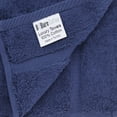 thumbnail image 6 of Luxury Hotel & Spa Collection Highly Absorbent, Quick Dry 100% Turkish Cotton 700 GSM, Eco Friendly Towel, for Bathroom Dobby Border Soft Bath Towel Set 27 X 54 -Navy Blue, Bath Towels - Set of 4, 6 of 6