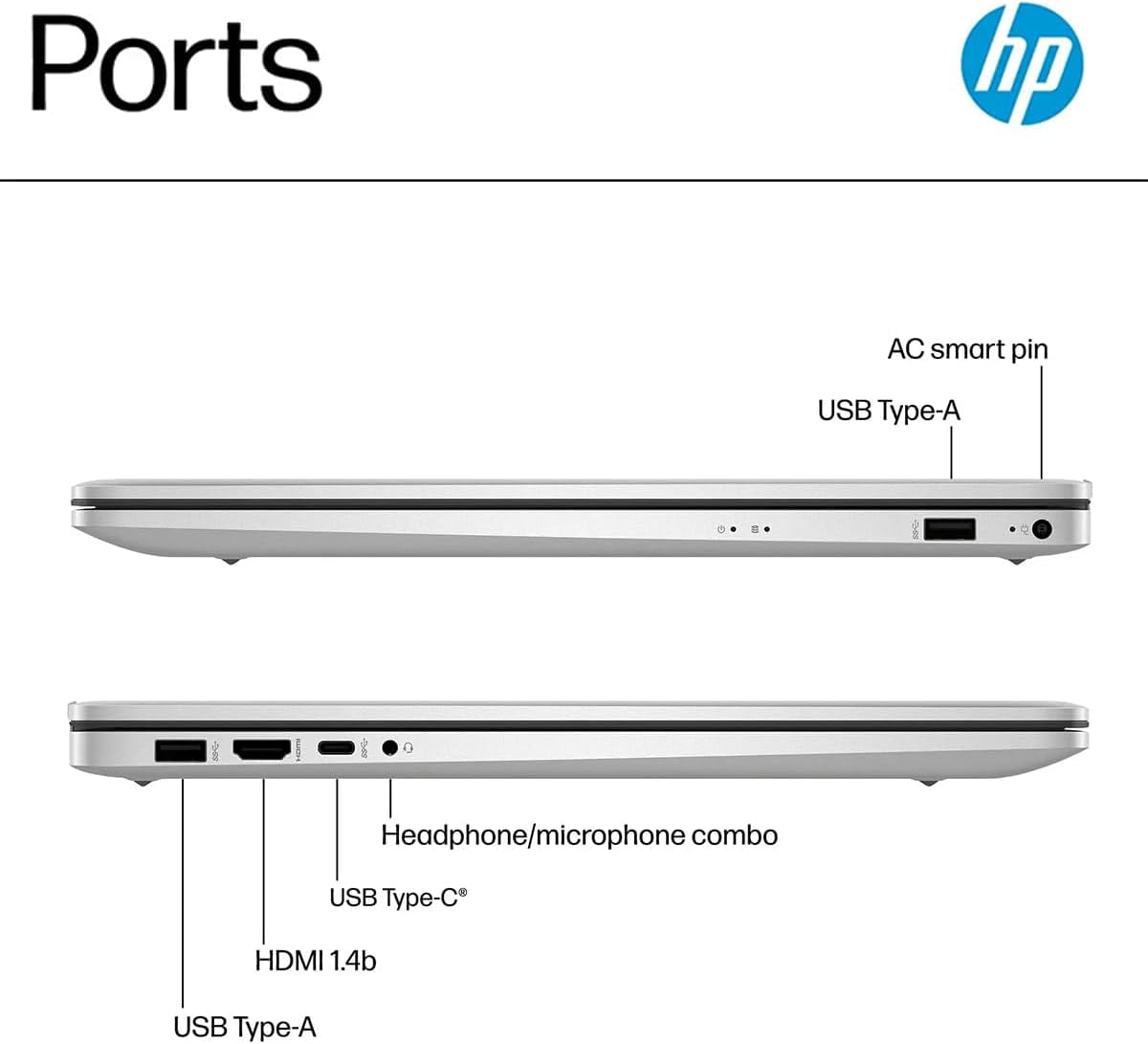 HP 17 inch Laptop for Business and Students, AMD Ryzen 5 7430U(6-core), 16GB RAM, 512GB SSD, 17.3" FHD IPS Display, Wi-Fi 6, Windows 11 Pro, Natural Silver