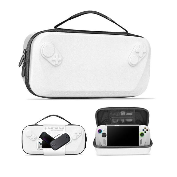 Universal Handheld Console Storage Bag for ROG X box Ally / Ally X, Shockproof & Pressure-Resistant Carry Case,Travel Portable PU Protection Bag