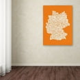 thumbnail image 3 of Trademark Art 'ORANGE-Germany Regions Map' Canvas Art by Michael Tompsett, 3 of 3