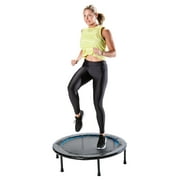 Athletic Works Circuit Trainer Trampoline with Steel Frame, Monitor and Adjustable Incline, 36Dx12H, 14 lbs., Black