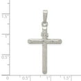 thumbnail image 3 of Sterling Silver Polished and Textured INRI Cross Pendant, 3 of 3