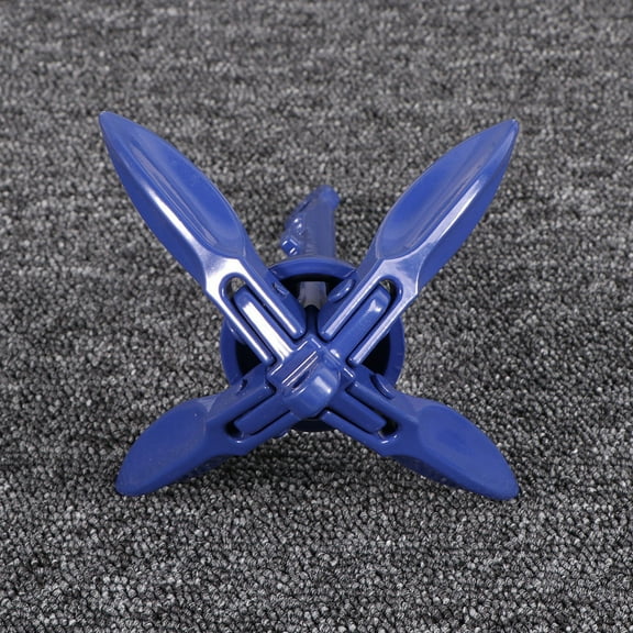 Worgeous Durable 4 Tins Folding Anchor for Boats Made of Metal Easy to Store and Carry Blue 4 Feet Design