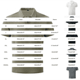 thumbnail image 3 of Men's Polo Shirt, Quick Dry Short Sleeve Golf Shirt, Beer Belly Collared Textured Shirt, Button-Up Collar, Elastic Knit Material, Lightweight and Breathable, Solid Color Casual and Sports Wear, 3 of 8