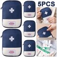 thumbnail image 1 of Medicina para Acampada Al Aire Libre Pastillero Primeros Auxilios Emergencia (L) Azul Marino 5 Uds., 1 of 4
