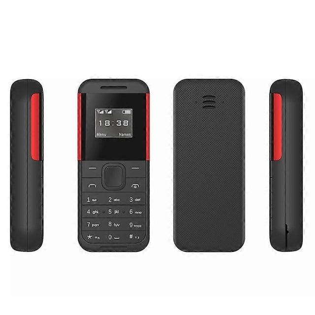 O6g BM222 0.66-Inch Mini Dual SIM Standby Phone Portable Bar Phone W5y - Black Green