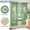 thumbnail image 3 of Yayeee Window Curtains Set of 2 for Living Room Light Filtering 63"x42", Green Lemon Juice, 3 of 7