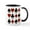 White/Black Inside, variant on CafePress - Playing Card Symbols Mug - 11 oz Ceramic Mug - Novelty Coffee Tea Cup