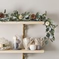 thumbnail image 3 of Set of 3 Gray White Felt Pumpkins Fall Thanksgiving Decorations - -, 3 of 4