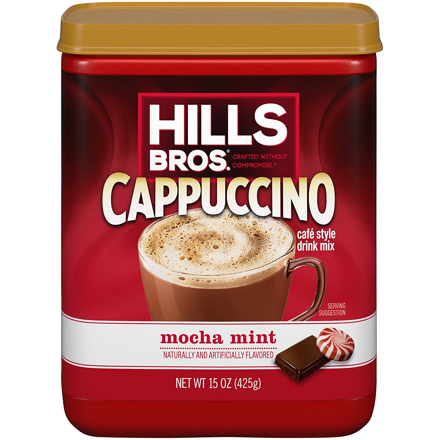 Hills Bros. Instant Cappuccino Mix, Mocha Mint Cappuccino Mix Easy to