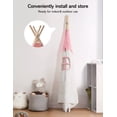 thumbnail image 7 of Besrey Kid Teepee Play Tent with String Lights & Thickened Mat,Kids Indoor Outdoor Playhuose Tent, Pink, 7 of 7