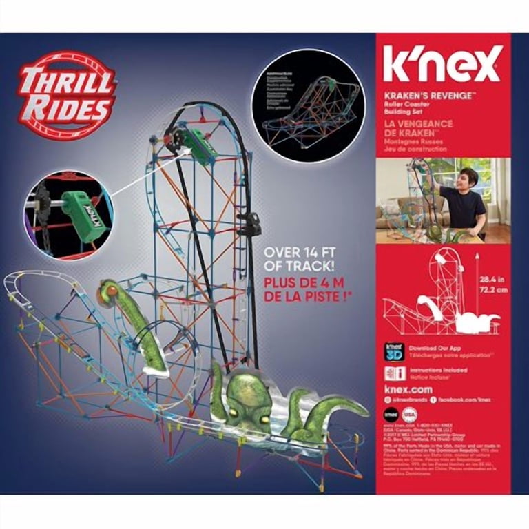 【最値下げ！】ケナクス KENAX 3本セット K'NEX Thrill Rides-Kraken's Revenge Roller Coaster Building Set