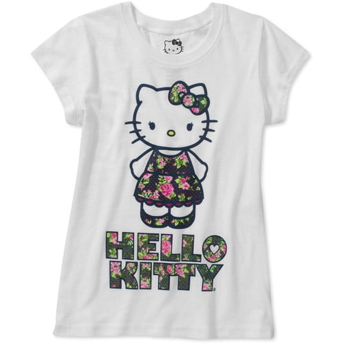 Hello Kitty Hk Ss Graphic Tee W/victorian Screen - Walmart.com