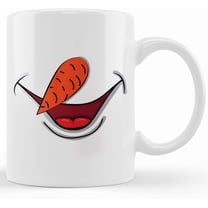 Snowman Nose Mug _ Frosty The Snowman _ Funny Mug _ Snowman Face Mug _ Gift For Christmas _ Funny Snowman Gift _ 11oz White Mug, Ceramic Novelty Coffee Mug, Tea Cup, Gift Present For Bir