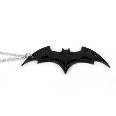 Lee Angel Black Necklace - Angel Boia SuperHero Batman Symbol Anti-Tarnish 8cm Black Pendant Necklace Je-260-B