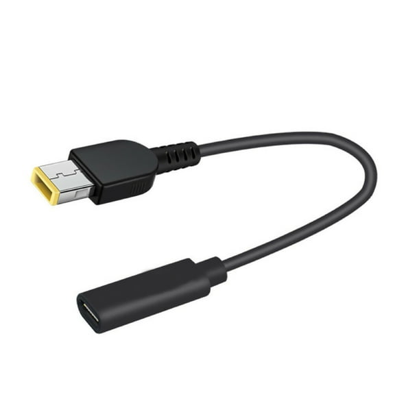 Type C Female to DC Square Port 65W PD Power Charging Cable Wire for Lenovo Thinkpad Accessories