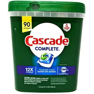 Cascade Complete Dishwasher-Pods, ActionPacs Dishwasher Detergent Tabs, Fresh Scent, 78 Count (Packaging May Vary)