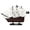 White, variant on HANDCRAFTED NAUTICAL DÉCOR Wooden Caribbean Pirate White Sails Model Pirate Ship 12"