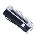 thumbnail image 2 of HIBIBUD Handheld UV Blacklight Flashlight with LED,Portable Torch for Counterfeit Detection Stains Scorpions,16.2cm Plastic Body,Battery Operated, 2 of 7