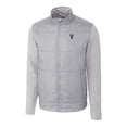 thumbnail image 2 of Men's Cutter & Buck Gray Villanova Wildcats Vault Stealth Hybrid Quilted Full-Zip Windbreaker Jacket, 2 of 3
