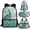 Peacock, variant on Jeiento Dinosaur Backpack for Boys 4-6 7-10 10-12 Kids School Bag and Lunch Bag Set 4 In 1 Elementary Bookbag with Lunch Box Pencil Case Water Bottle Carrier Preschool Back Packs Blue