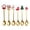 Gold #M, variant on Christmas Silicone Cutlery Set for Youth, Stainless Steel Toddler Utensils with Soft Grip, Holiday Flatware Gift for Self Feeding and Family Meals