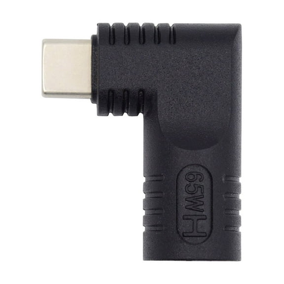 CY DC Jack 5.5x1.7mm Input to USB-C Type-C Angled 90 Degree Power Plug Charge Adapter for Laptop Phone