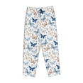 thumbnail image 6 of Uemuo Butterfly Pattern Women's Wide Leg Palazzo Lounge Pants with Pockets Light Weight Loose Comfy Casual Pajama Pants-Large, 6 of 9