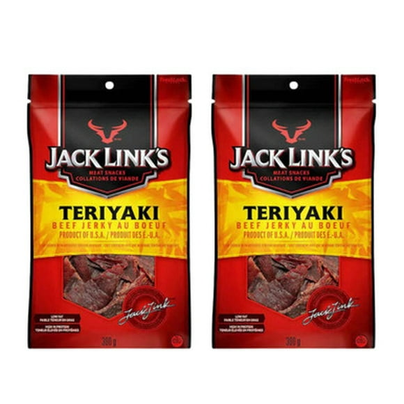 Jack Link's Teriyaki Beef Jerky, 300 g (10 oz) (2/CASE)