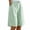 Green-07, variant on REALiKUN Baggy Palazzo Shorts for Women Cotton Linen Knee Length Striped Casual Linen Shorts Elastic Waist Wide Leg Beach Pants