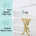 thumbnail image 2 of Tribesigns 70.8 Inch Narrow Console Table, Long Sofa Table Entry Table with 3 Tier Storage Shelves for Entryway Hallway Living Room, 2 of 5