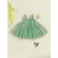 thumbnail image 4 of Suealasg Toddler Girls Princess Dress 6M 9M 1T 2T 3T Sleeveless 3D Flower Tulle A-line Dresses Infant Baby Girls Summer Party Dress, 4 of 7