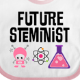 thumbnail image 4 of Inktastic Science Gift Future STEMinist Scientist for Girls Girls Baby Bib, 4 of 4