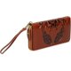 thumbnail image 2 of "Women's Flora Genuine Leather Designer Wallets (medium 7.87'(w) X 1.18' (d) X 3.94' (h), Brown) Brown Medium 7.87'(w) X 1.18' (d) X 3.94' (h)", 2 of 4