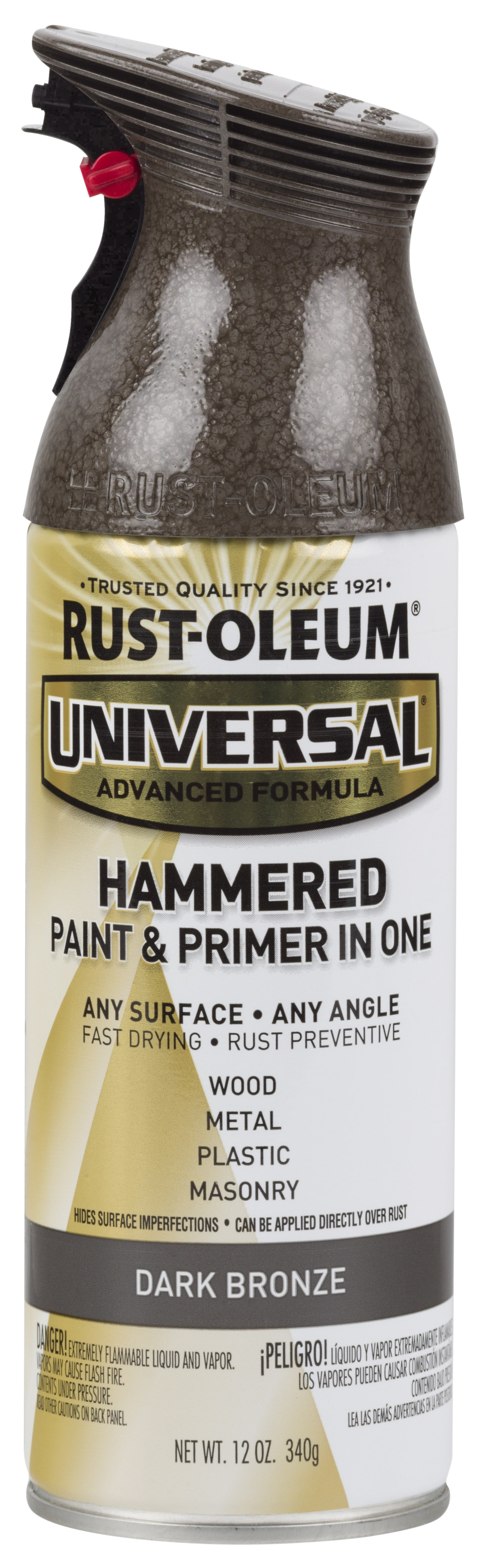 Dark Bronze Rust Oleum Universal All Surface Interior Exterior Hammered Spray Paint 12 Oz Walmart Com