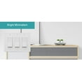 thumbnail image 4 of OKAWYC Couvercle de Commutateur de Lumière Décorative Triple Plaque Murale en Métal NovaBloom, Lot de 2 Blanc 3 Gang Triple Bascule, Couvercle de Variateur de Réceptacle Plaque Murale Décorative GFCI, Durable, 4 of 7