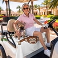 thumbnail image 3 of Golf Cart Seat Covers for 2 Seater,Brown Cute Monkey Soft Microfiber Cart Seat Towel Blanket,Playing Funny Animal on Branch Absorbent Breathable Non Slip Bench Seats Protector for Golf Course 51"x31", 3 of 9