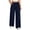 Navy, variant on Hurxie Plus Size Pants for Women Drawstring Waist Wide Leg Palazzo Beach Pants with Pockets Navy,2XL