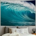 thumbnail image 2 of PRATYUS  Ocean Wave Tapestry, Surfing Barrel Wave Breaking Wall Hanging Large Tapestry Psychedelic Tapestry Decorations Bedroom Living Room Dorm 40x30inch, 2 of 6