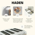 thumbnail image 4 of Open Box Haden Heritage 4 Slice Wide Slot Stainless Steel Toaster, Steel/Copper, 4 of 9