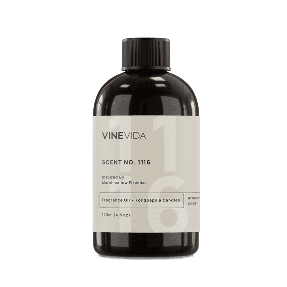 VINEVIDA Scent NO. 1116, Inspired By: Marshmallow Fireside Fragrance Oil, 4 Fl Oz