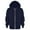 Navy, variant on Ulanda Boys School Uniform Hoodies Solid Zip Up Long Sleeve Sweatshirt Oversized Hooded Pullover Tops Athletic Sports Outwear Coats (Sky Blue, 7-8 Years)