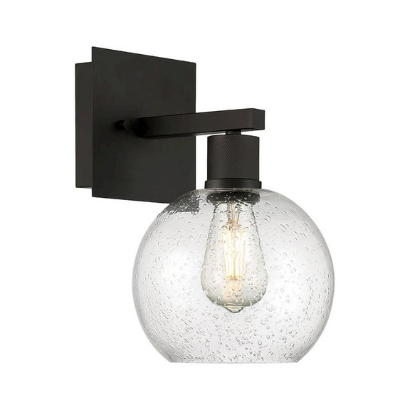 Access Lighting Burgundy LED Wall Sconce in Matte Black Color