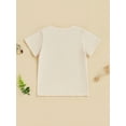 thumbnail image 3 of BemeyourBBs Kids Toddler Baby Little Boy Summer T-shirts BIG BROTHER Tractor Letter Print Short Sleeve Round Neck Tops Causal Streetwear, 3 of 4