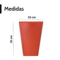 thumbnail image 2 of Maceta Minimalista Resistente Moderna Interior Exterior terracota 6.49 pulg Elly Decor MCA01TRR-9x14PMINA, 2 of 7
